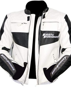 Dominic Toretto Fast and Furious 7 Vin Diesel Racer Leather Jacket