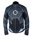 FLASH ZOOM LEATHER JACKET IN BLACK