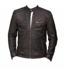 STEVE ROGERS CAPTAIN AMERICA CIVIL WAR BROWN LEATHER JACKET