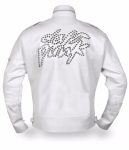 DAFT PUNK FAUX LEATHER JACKET IN WHITE