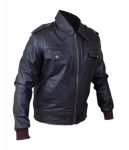 CAPTAIN AMERICA THE AVENGER STEVE ROGERS CHRIS EVANS BROWN LEATHER JACKET