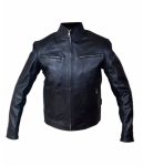 DOMINIC TORETTO FAST AND FURIOUS 6 VIN DIESEL LEATHER JACKET IN BLACK