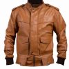 Faux-Leather-Mustard-Bomber-Flap-Pockets-Jacket-with-Mock-Collar__89358.1486742230