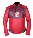 THE FLASH BARRY ALLEN MAROON LEATHER JACKET