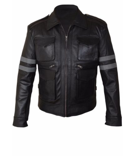 resident evil 6 leon leather jacekt