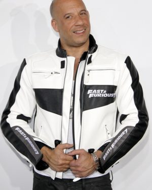 Dominic Toretto Fast and Furious 7 Vin Diesel Racer Leather Jacket